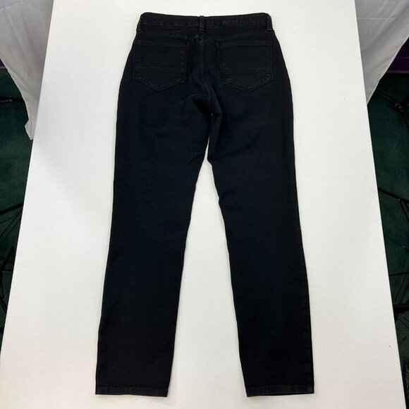 NYDJ Womens Black Mid Rise Denim 5 Pocket Design Legging Skinny Leg Jeans Sz 8 - Picture 5 of 10